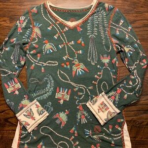 Double D Ranch Pueblo Bird Long Sleeve T-shirt Size Small